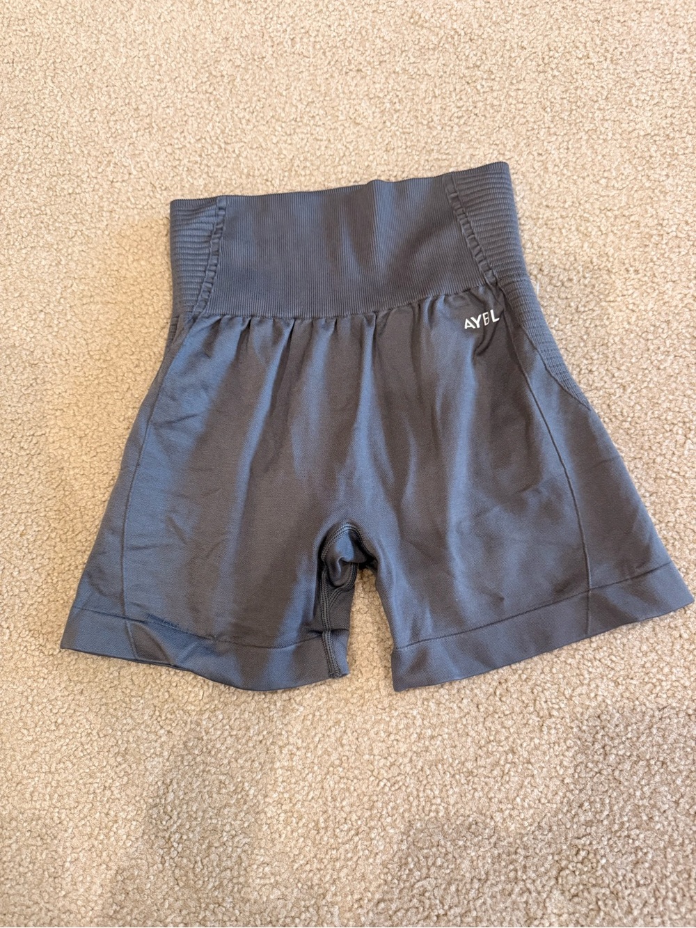 AYBL High-Waist Women’s Grey Athletic Shorts